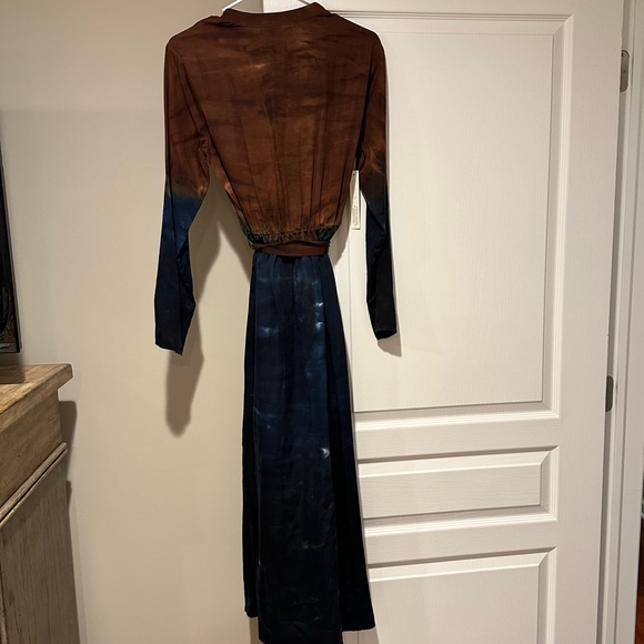 NWT Anthropologie Cloth & Stone Ombre Tie Dye button down dress - Picture 11 of 11